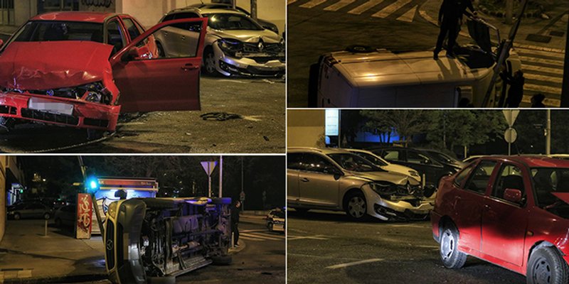 STRAVIČNA NESREĆA Kraj gradske knjižnice Marka Marulića sudarili se dva automobila i teretno vozilo