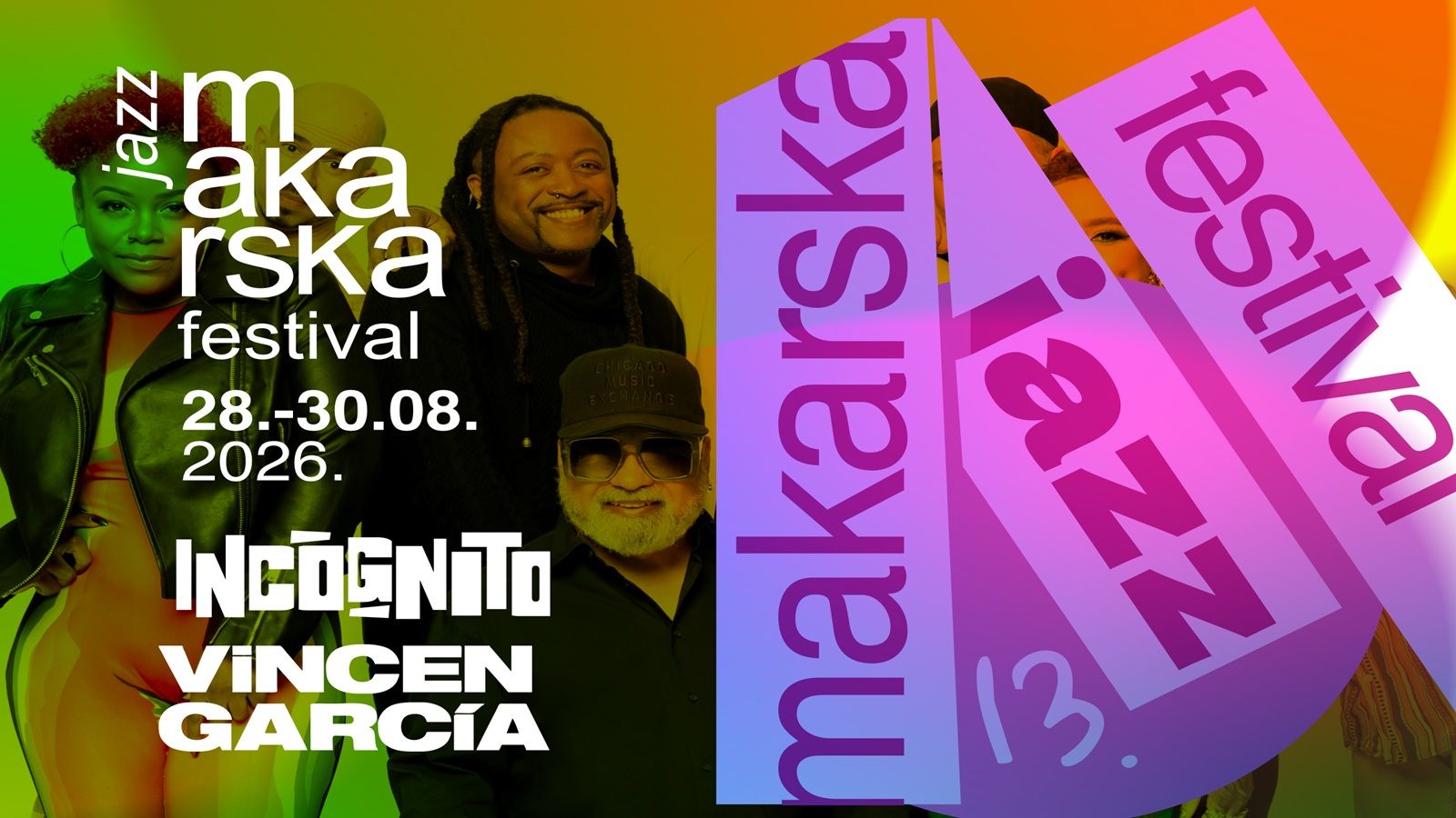 Vincen García i Incognito stižu u Makarsku na 13. Makarska Jazz Festival
