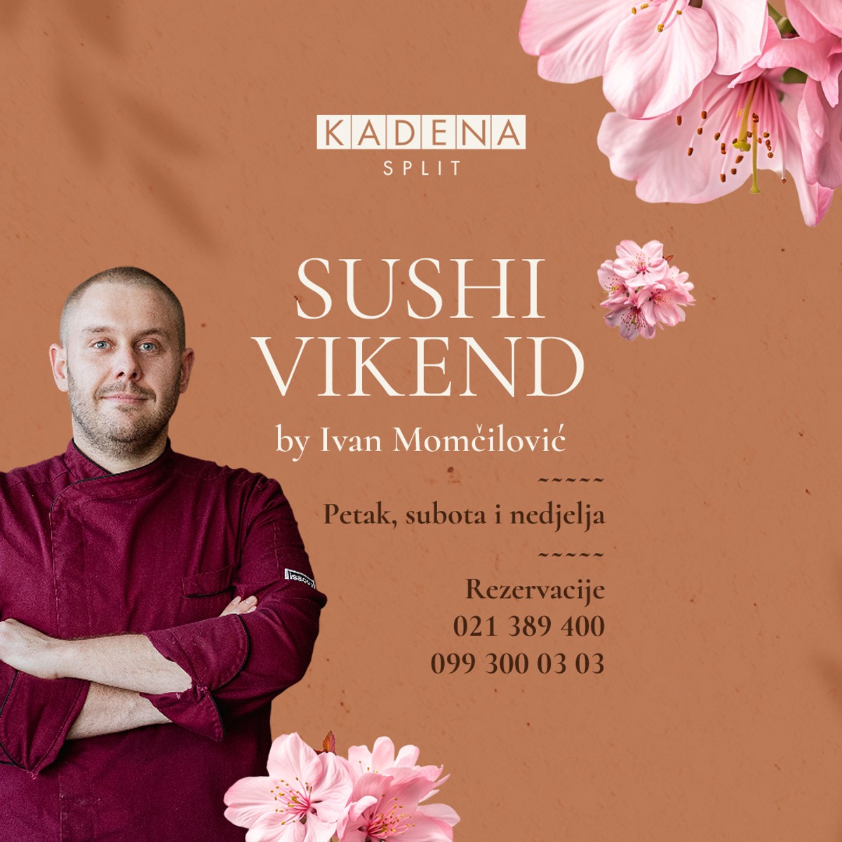 Vrhunski gastro vikend u Splitu: Najdugovječniji sushi chef u gradu gostuje u Kadeni