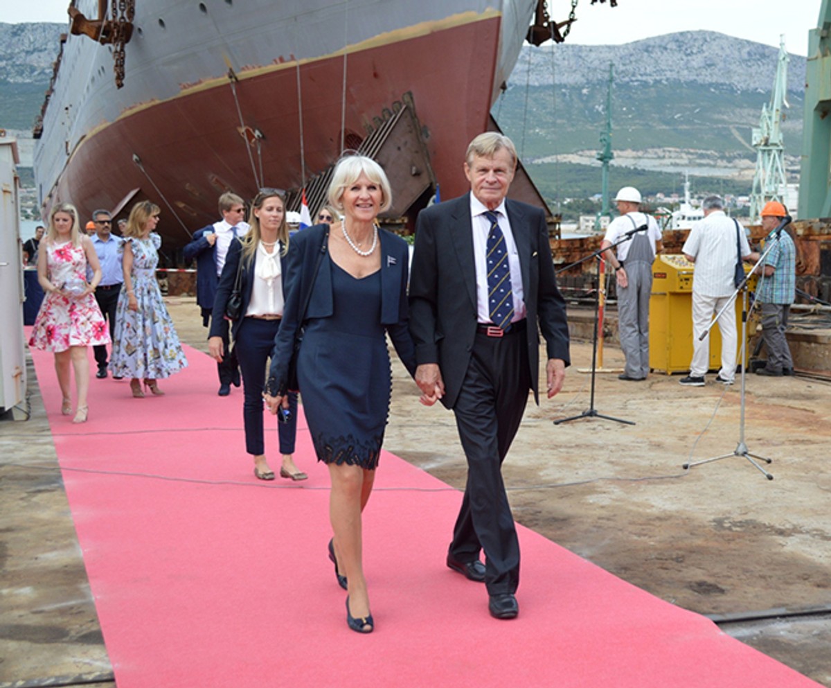 Svečanost u Brodosplitu: Porinut najveći jedrenjak na svijetu, predviđen je i za plovidbu Arktikom i Antarktikom