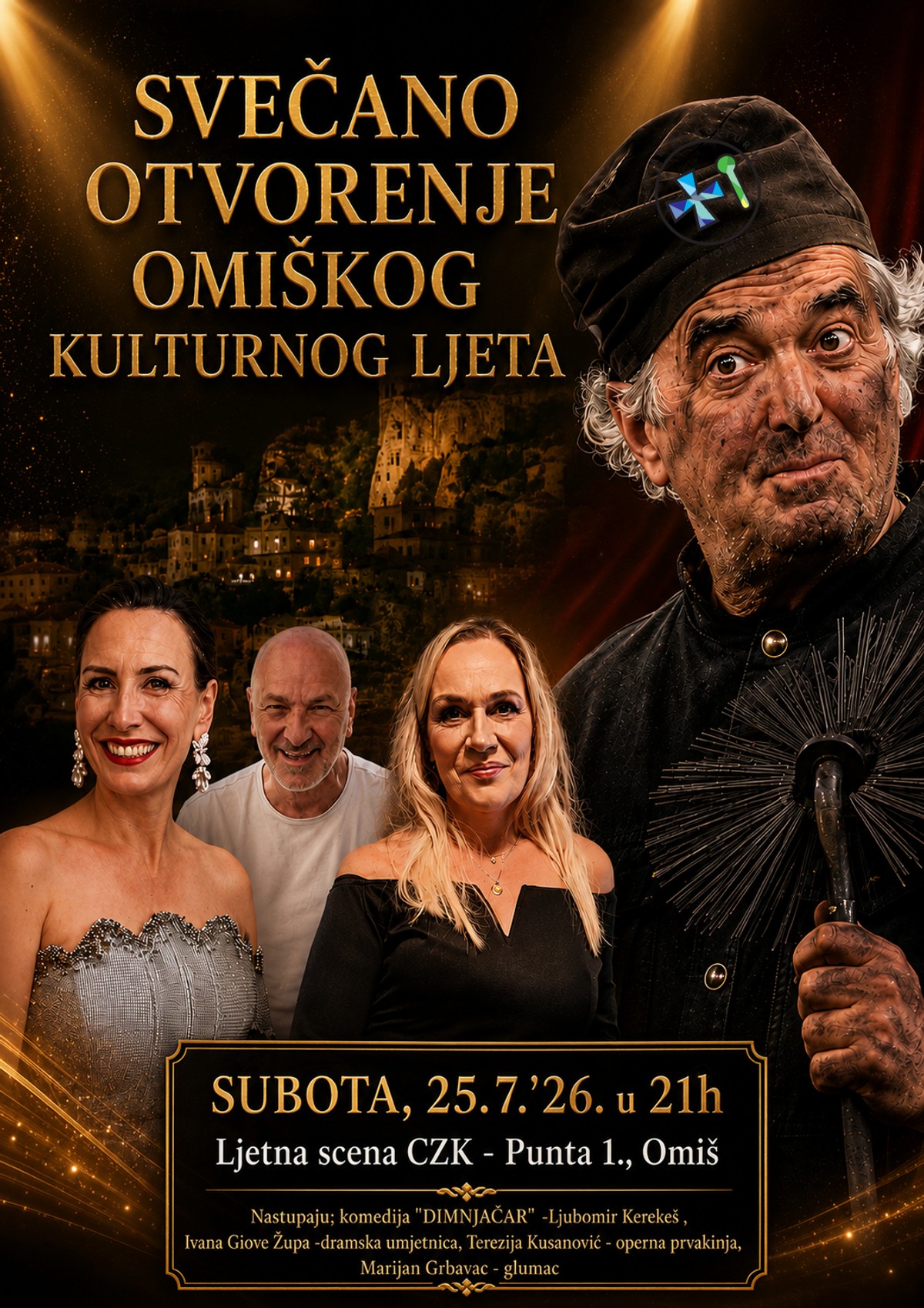 37. Omiško kulturno ljeto otvara se uz hit-komediju 'Dimnjačar' i bogat glazbeno-scenski program