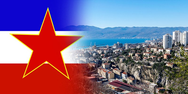 SPORNA JUGOSLAVENSKA ZASTAVA Poruka branitelja iz Splita: Gospodo ili drugovi iz Rijeke, ne provocirajte i ne iskušavajte naše strpljenje, posljedice mogu biti velike!