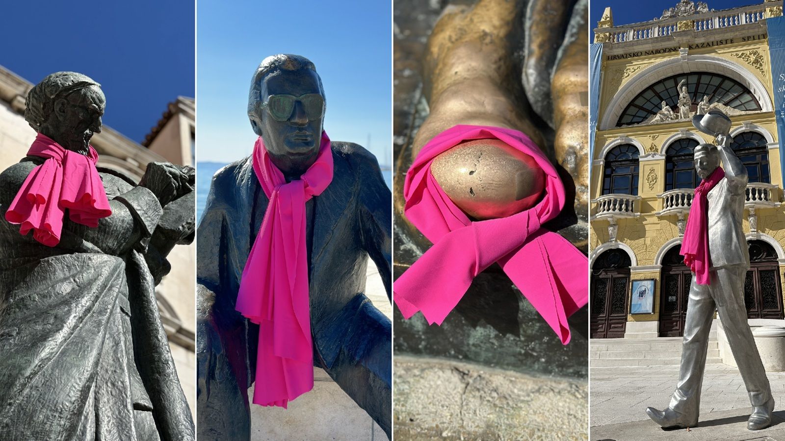 Uoči Race for the Cure neki od najpoznatijih simbola Splita nose ružičaste vrpce