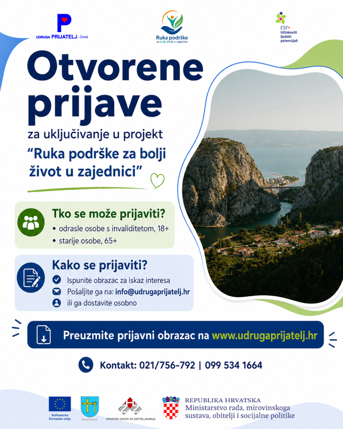 Omiška udruga pokrenula trogodišnji EU projekt podrške starijima i osobama s invaliditetom