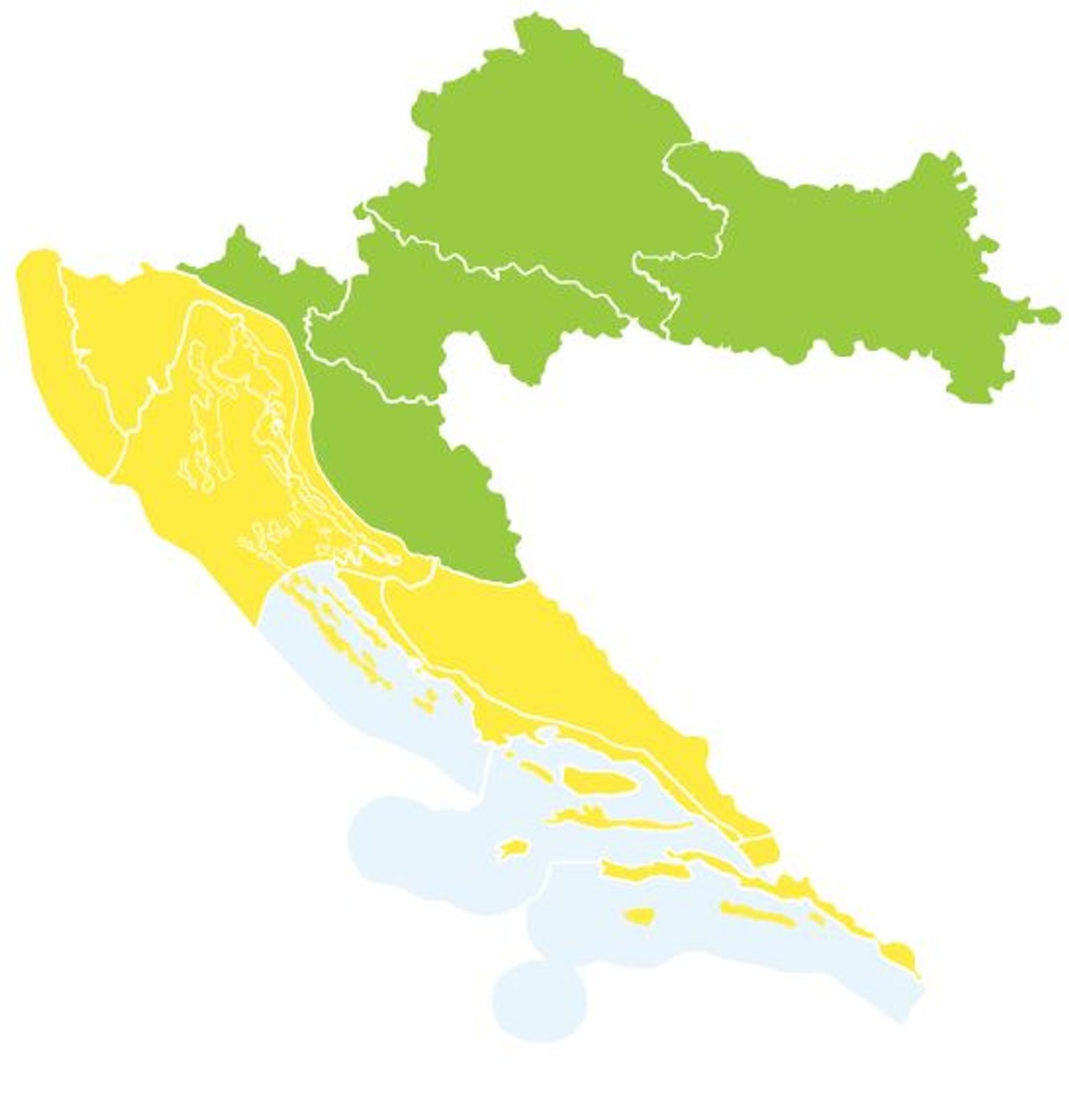 DHMZ JAVLJA Cijela Dalmacija sutra pod žutim upozorenjem