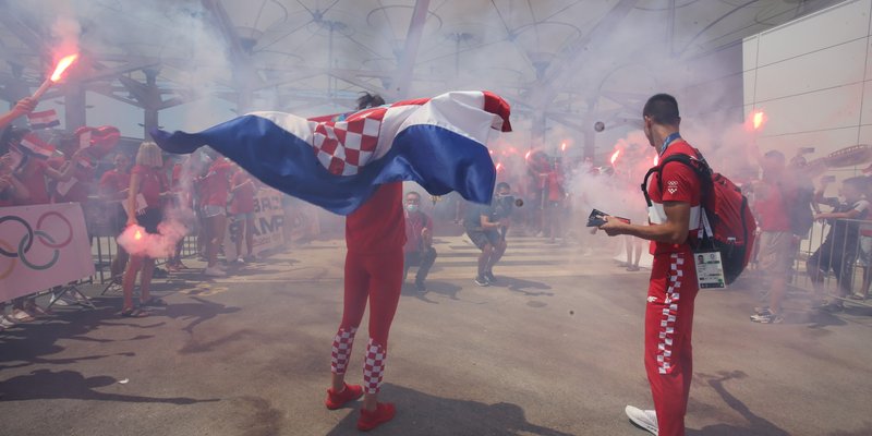 FOTO/VIDEO Špalir za olimpijce