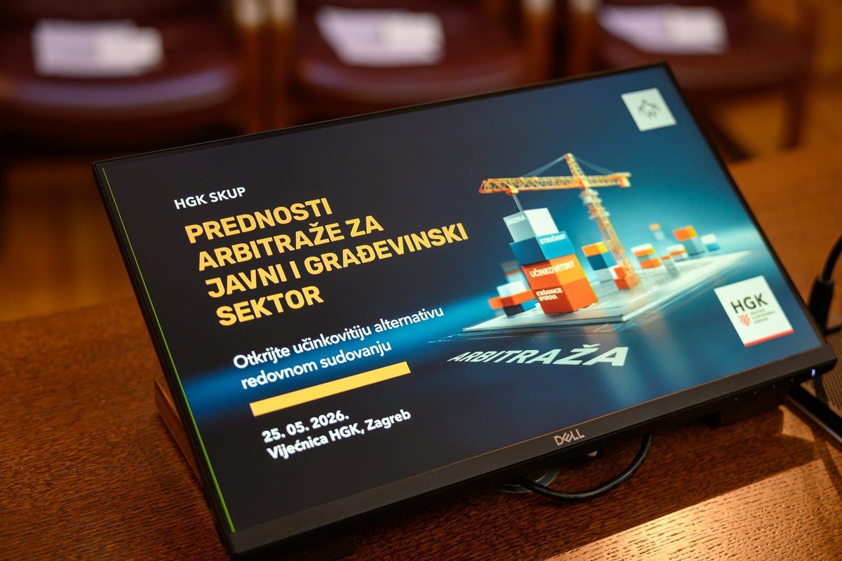 ARBITRAŽA ZA JAVNI SEKTOR 'Godišnje sudovi zaprime oko 1,2 milijuna novih predmeta pa promoviramo alternativna rješenja'