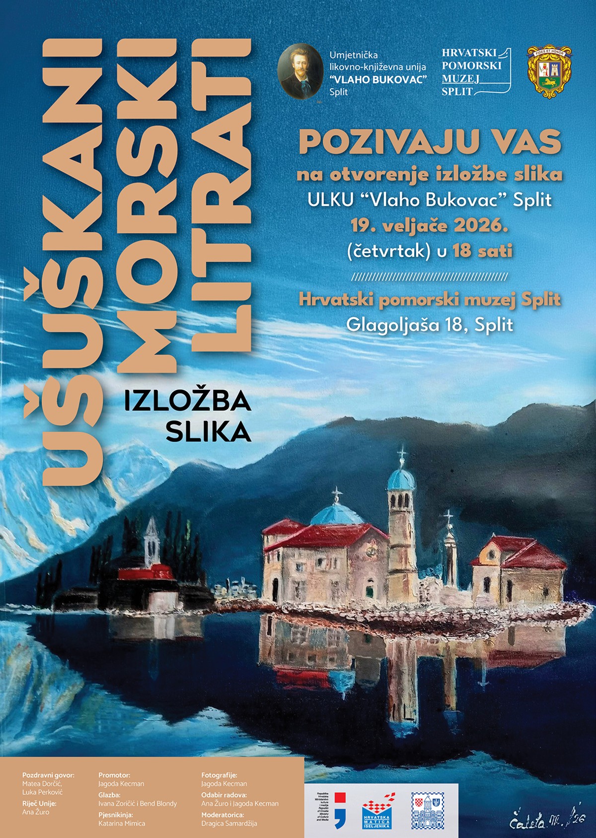 UŠUŠKANI MORSKI LITRATI: U splitskom Hrvatskom pomorskom muzeju otvara se izložba ULKU 'Vlaho Bukovac'