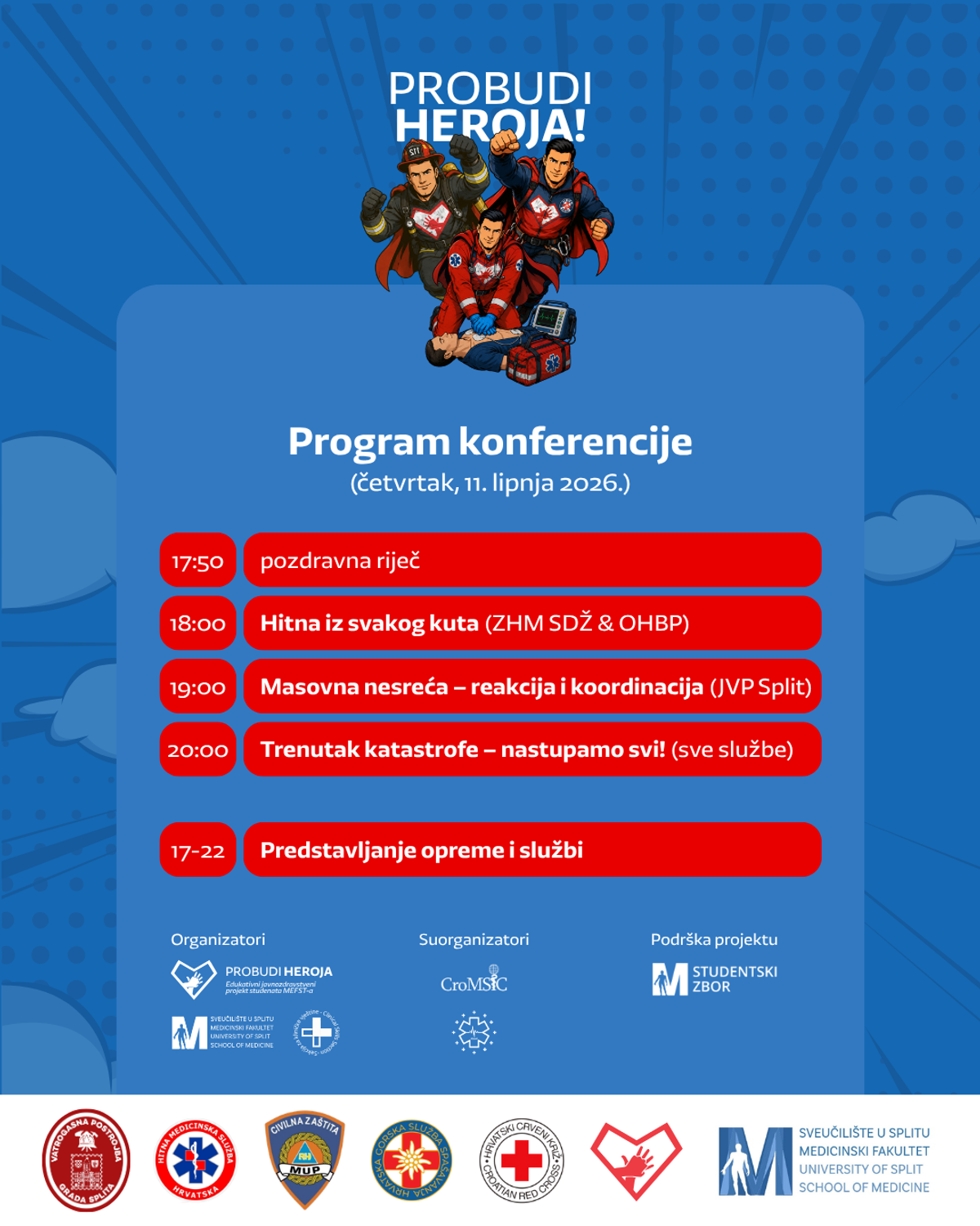 Studenti medicine okupljaju hitne službe i stručnjake: Poslušajte konferenciju 'Probudi heroja'