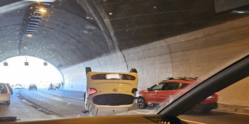 BRZA CESTA SOLIN KLIS: U tunelu se prevrnuo automobil