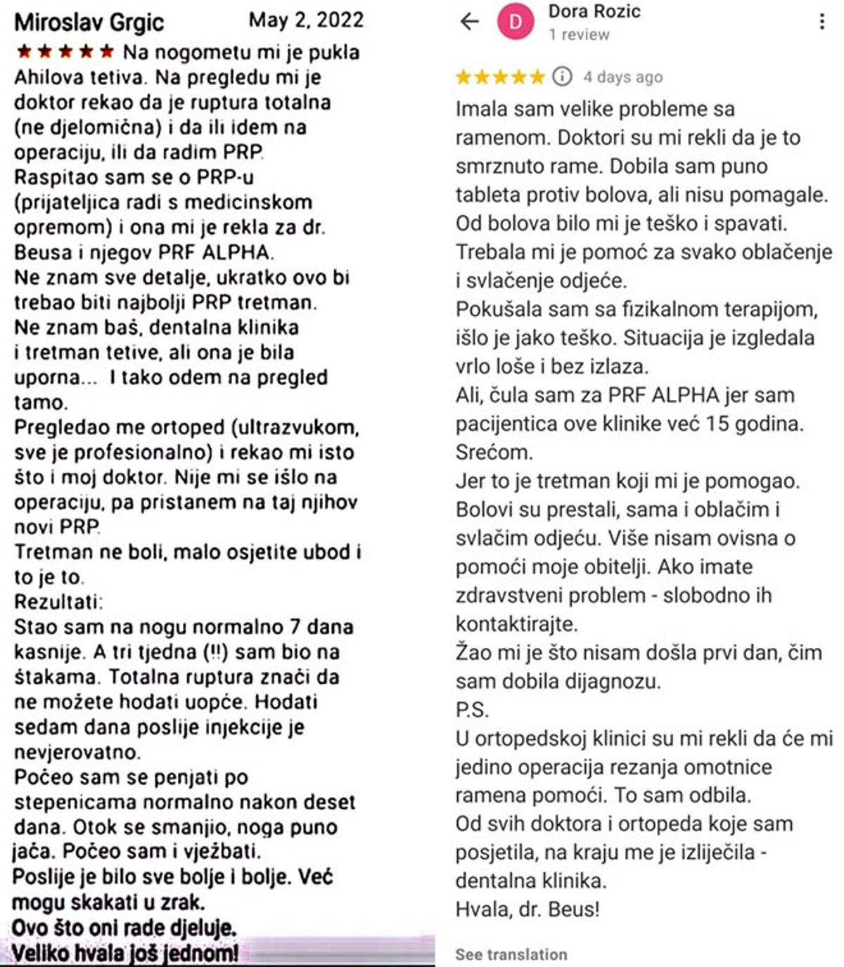 INOVATIVNA METODA Dr. Branimir Beus: Izliječili smo smrznuto rame