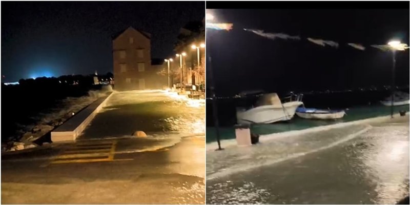 VIDEO Pogledajte nevrijeme u Kaštelima!