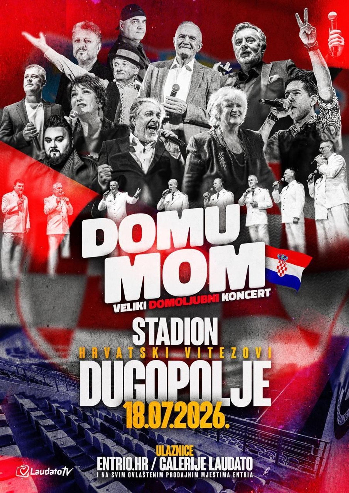 NAČELNIK DUGOPOLJA: Veliki domoljubni koncert 'Domu mom' na stadionu Hrvatskih vitezova!