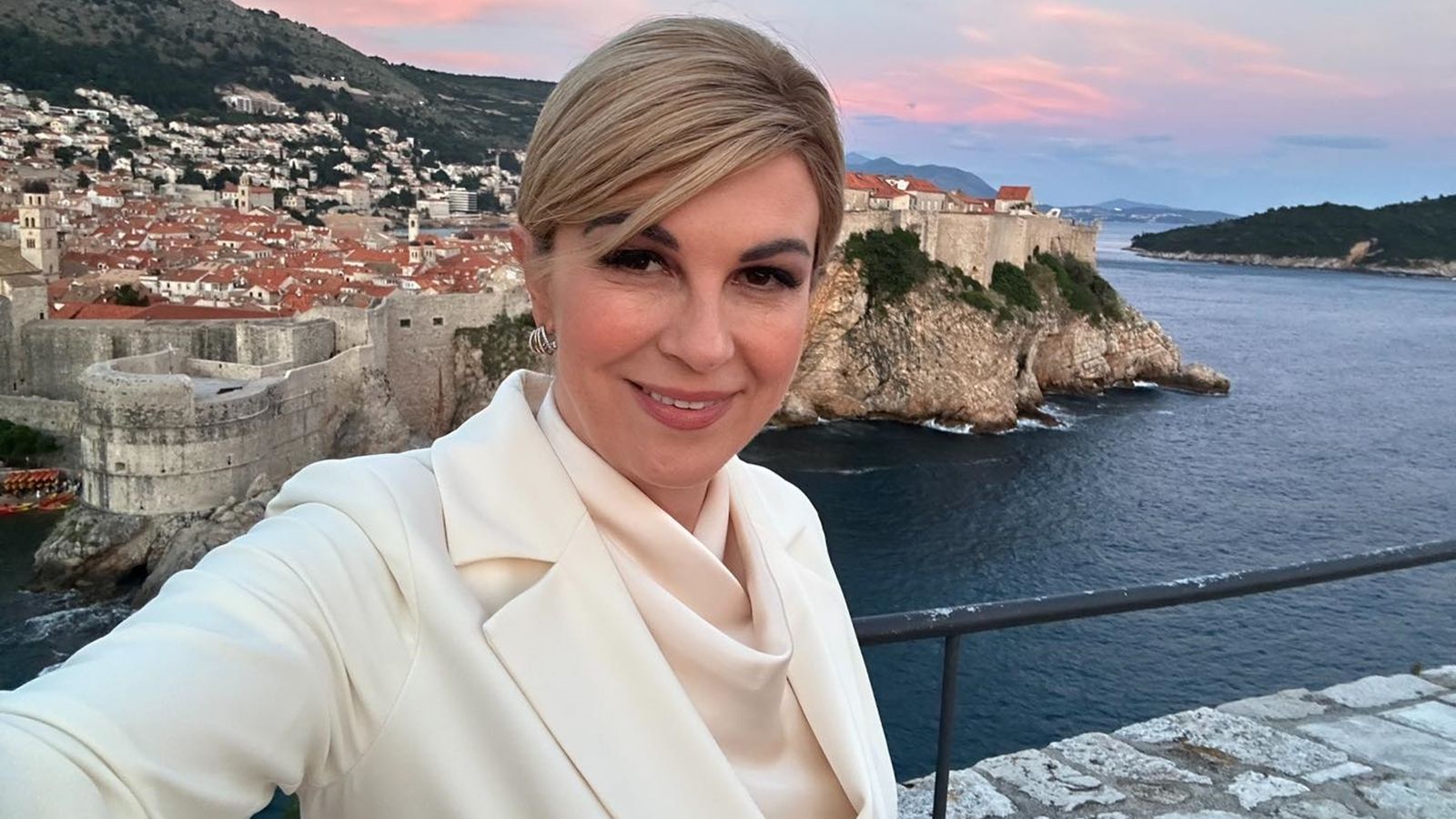 Bivša predsjednica uživala u dubrovačkom zalasku sunca