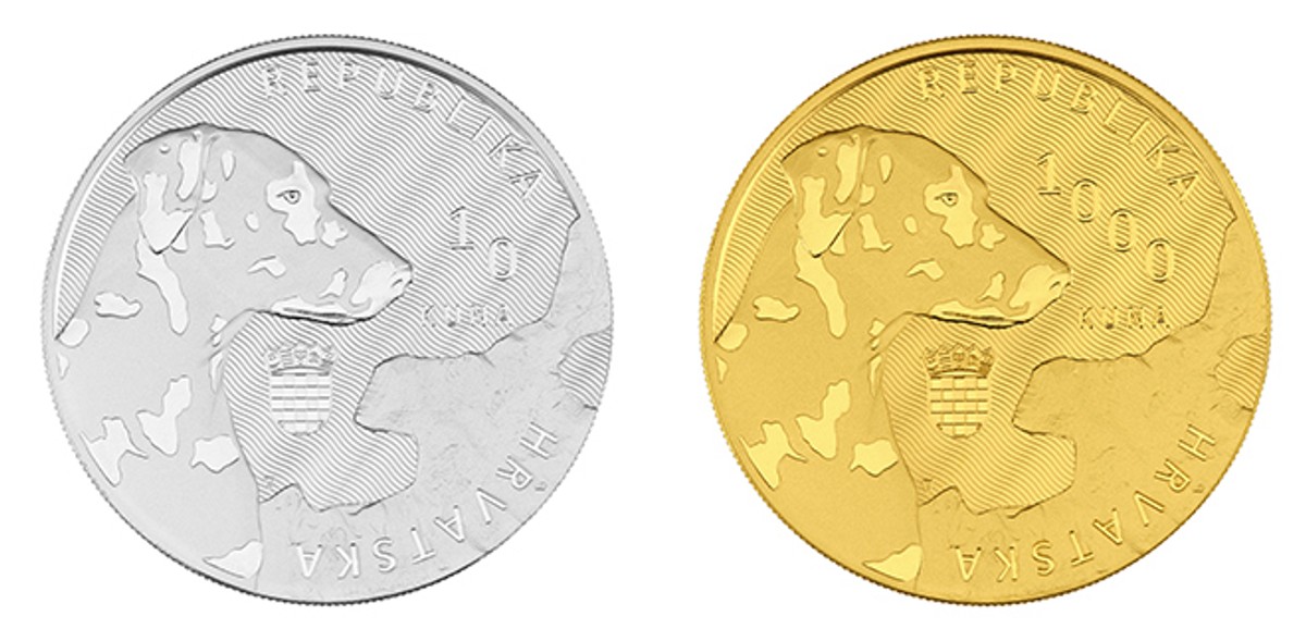 Dalmatinski pas osvanuo na kovanicama