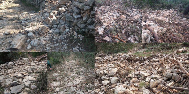 Radovima na Marjanu uništeno gotovo 400 metara kubnih suhozida