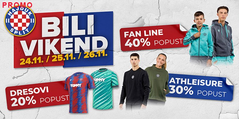 BILI VIKEND: Akcijska prodaja odabranog dijela asortimana