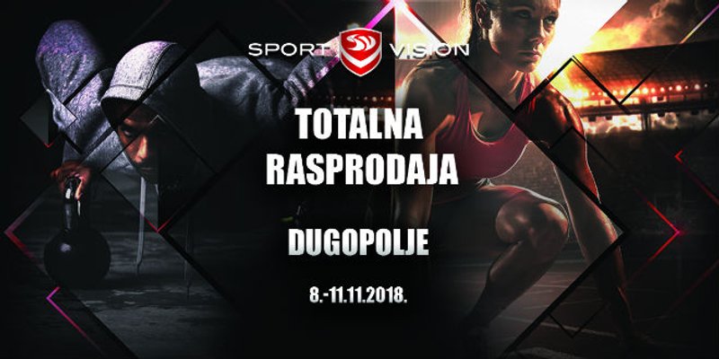 Totalna rasprodaja u trgovini Sport Vision u Dugopolju