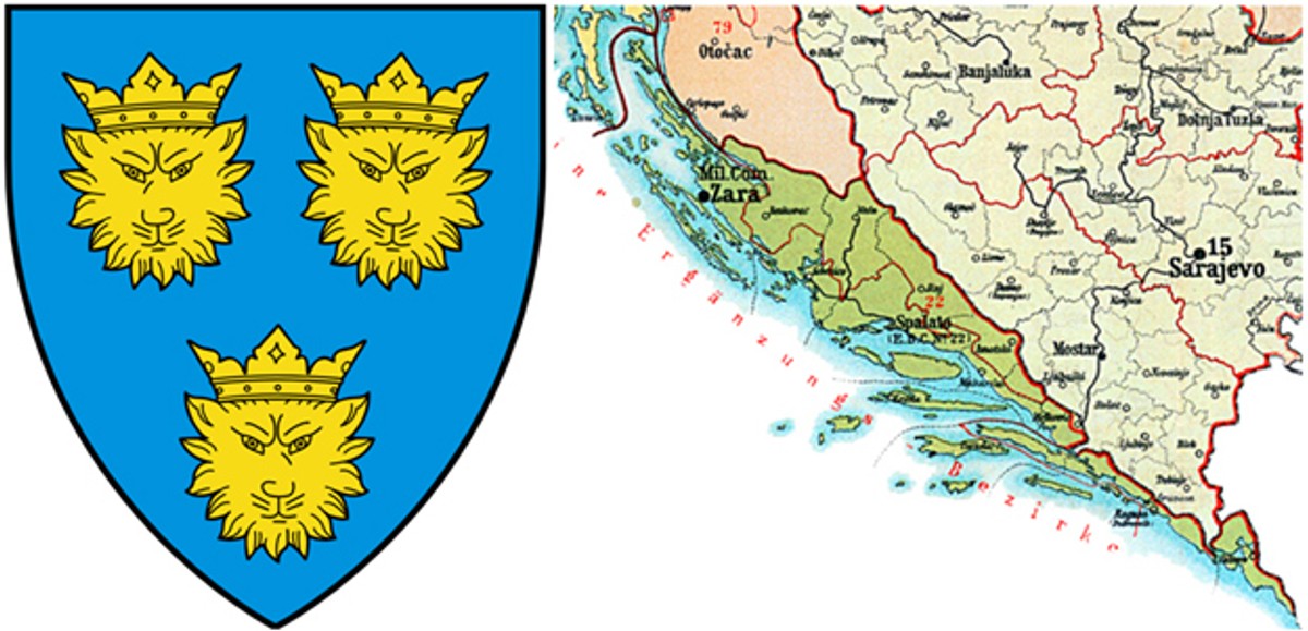 NAŠA POVIJEST 'Dalmatinski grb' je bez sumnje najstariji službeni hrvatski zemaljski grb, donosimo objašnjenje nedoumice oko lavljih ili leopardovih glava i sve što trebati znati