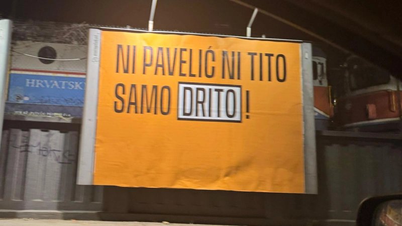 Novi plakati po Zagrebu izazvali rasprave: 'Ni Pavelić ni Tito, samo – Drito!'