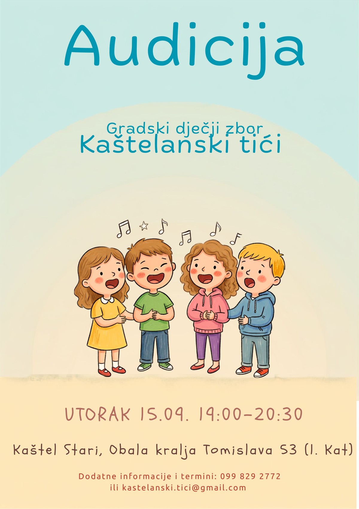 Kaštelanski tići traže nove članove: Uskoro audicija za Gradski dječji zbor