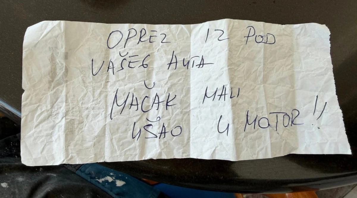 Na autu ga dočekala nesvakidašnja poruka: 'Da mi srce od žalost stane...'