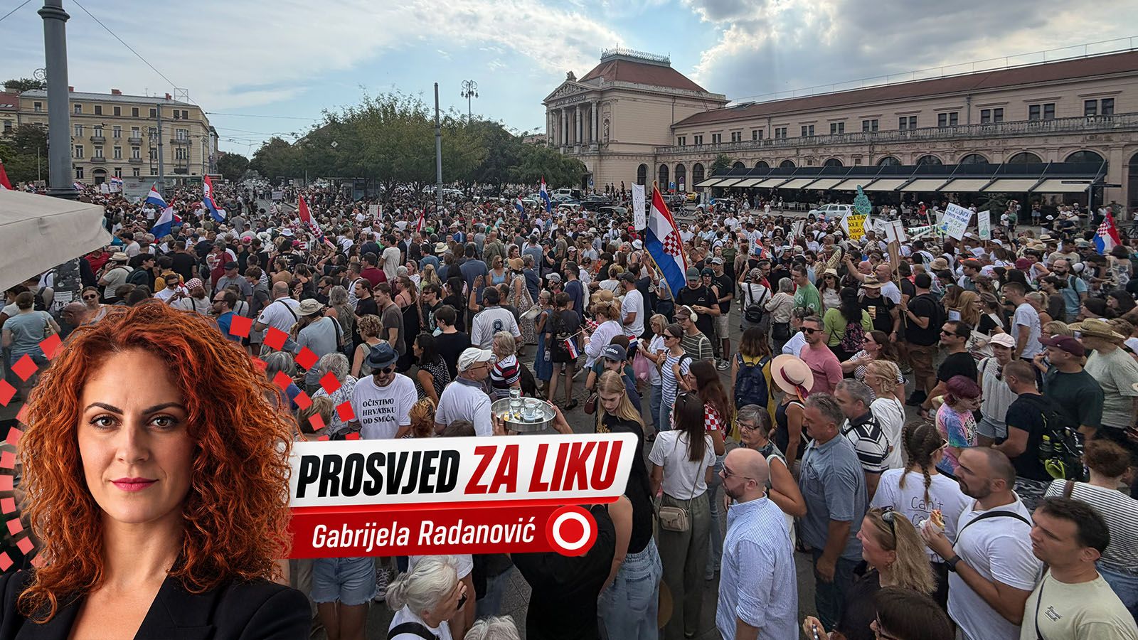 VIDEO Pogledajte koliko je ljudi došlo na prosvjed!