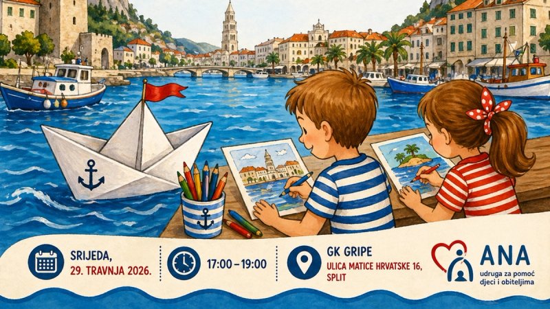 Od tradicije do kreativnog stvaranja: Radionica 'Brodovi Dalmacije' vodi mališane kroz Omiš, Split i obalu