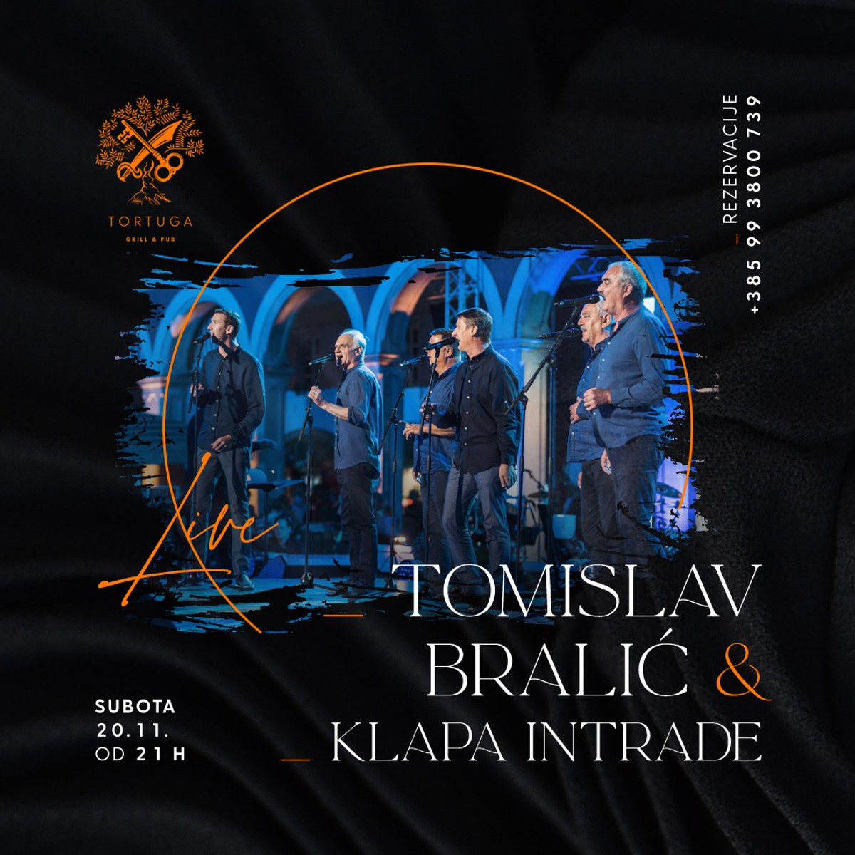 Tomislav Bralić i klapa Intrade u splitskoj Tortugi