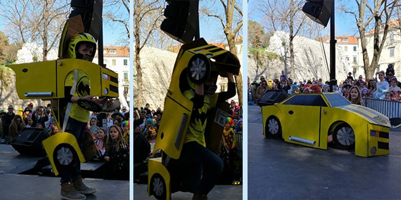 SPLITSKI KRNJEVAL: Transformer proglašen najboljom maskom dječjeg krnjevala, a potom se zabava prebacila na Rivu gdje svira Cubismo
