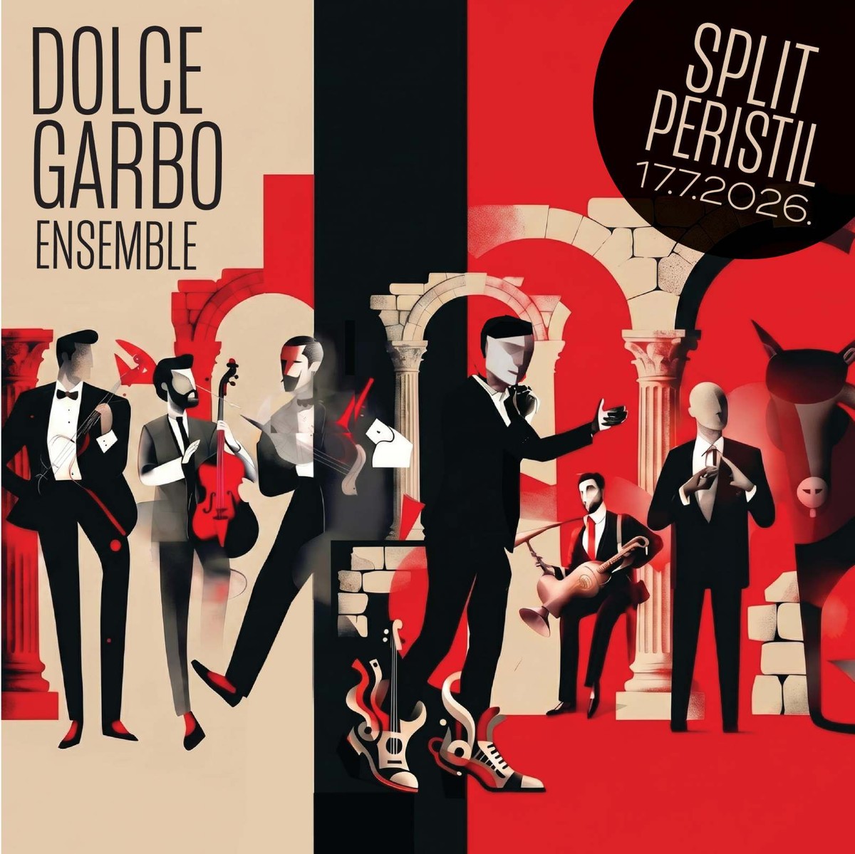 Dolce Garbo Ensemble 17. srpnja nastupa na Peristilu