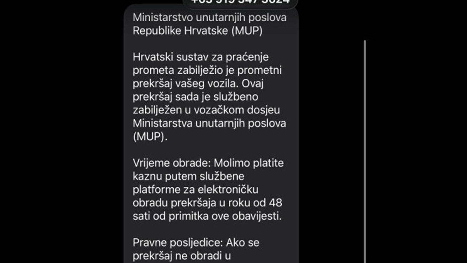 UPOZORENJE! Ukoliko vam stigne poruka koju šalje prometna policija nipošto ne otvarajte