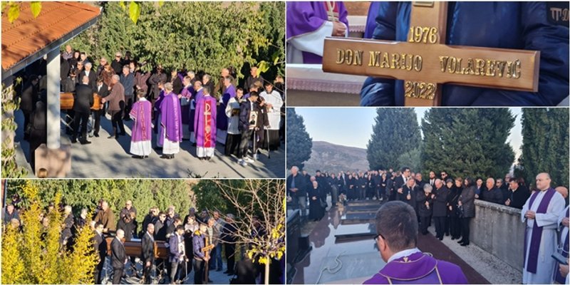 POSLJEDNJI POZDRAV Pokopan don Marijo Volarević