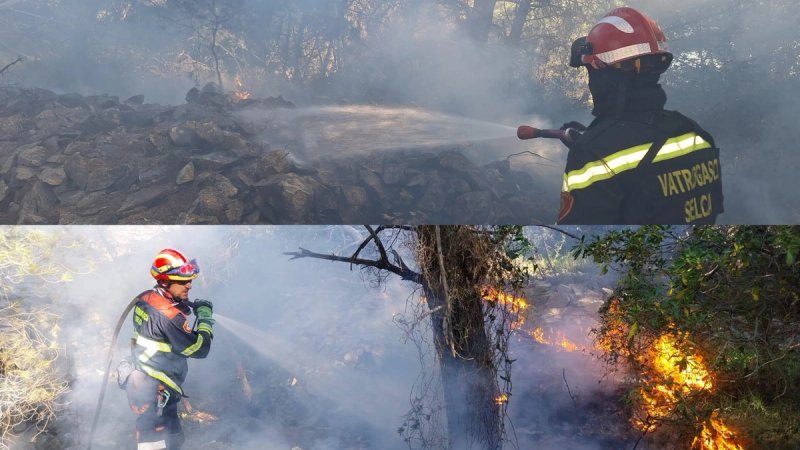 Brački vatrogasci borili se s požarom u uvali Tatinje