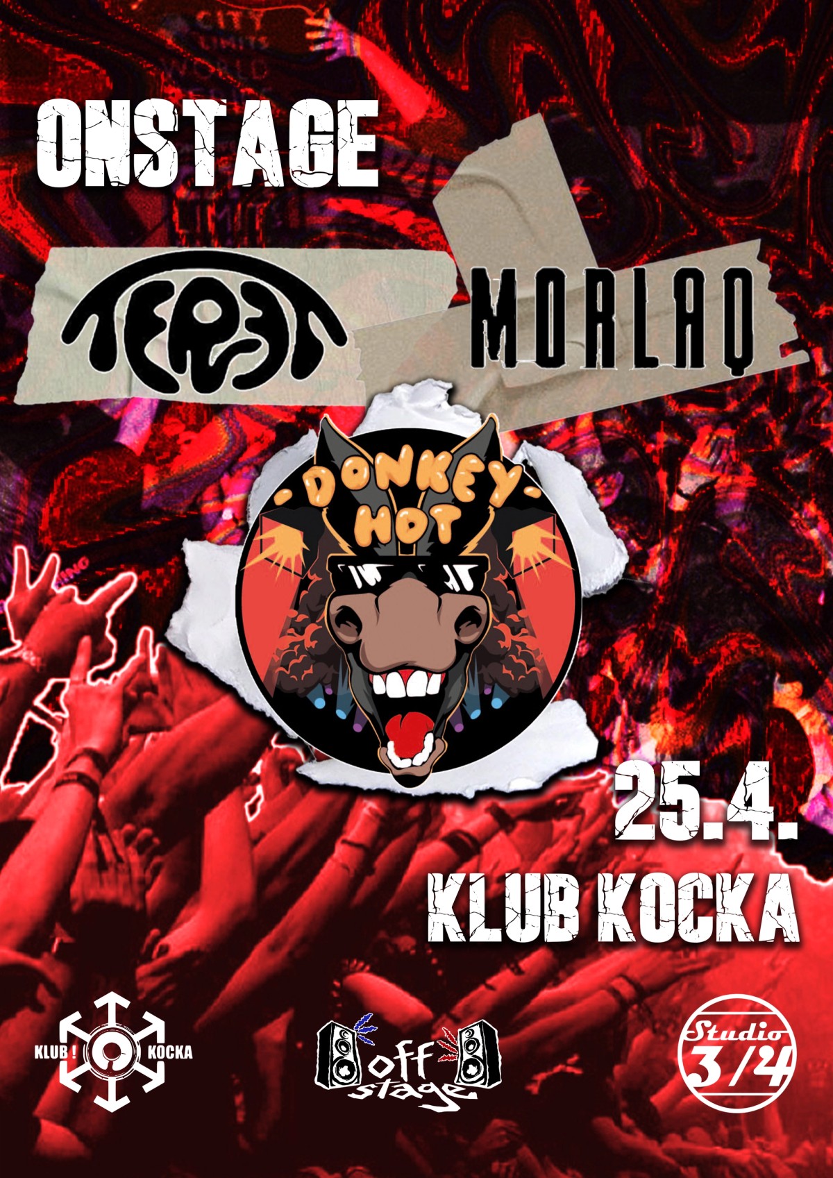 ON-Stage (by Offstage.hr) u Kocki: Donkey Hot, Teret i Morlaq 25. travnja u Splitu