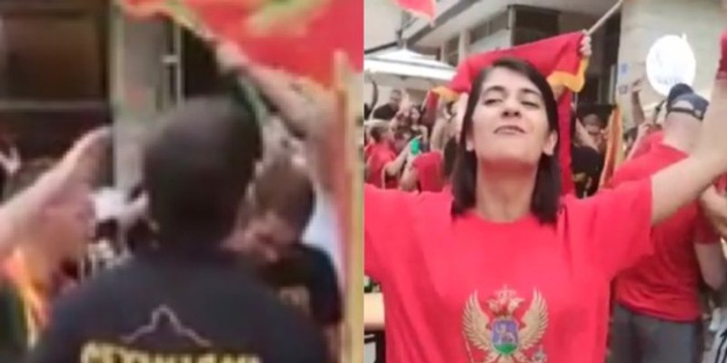 VIDEO: U Cetinju održan prosvjed uz taktove 'Bojne Čavoglave' i 'Sude mi'