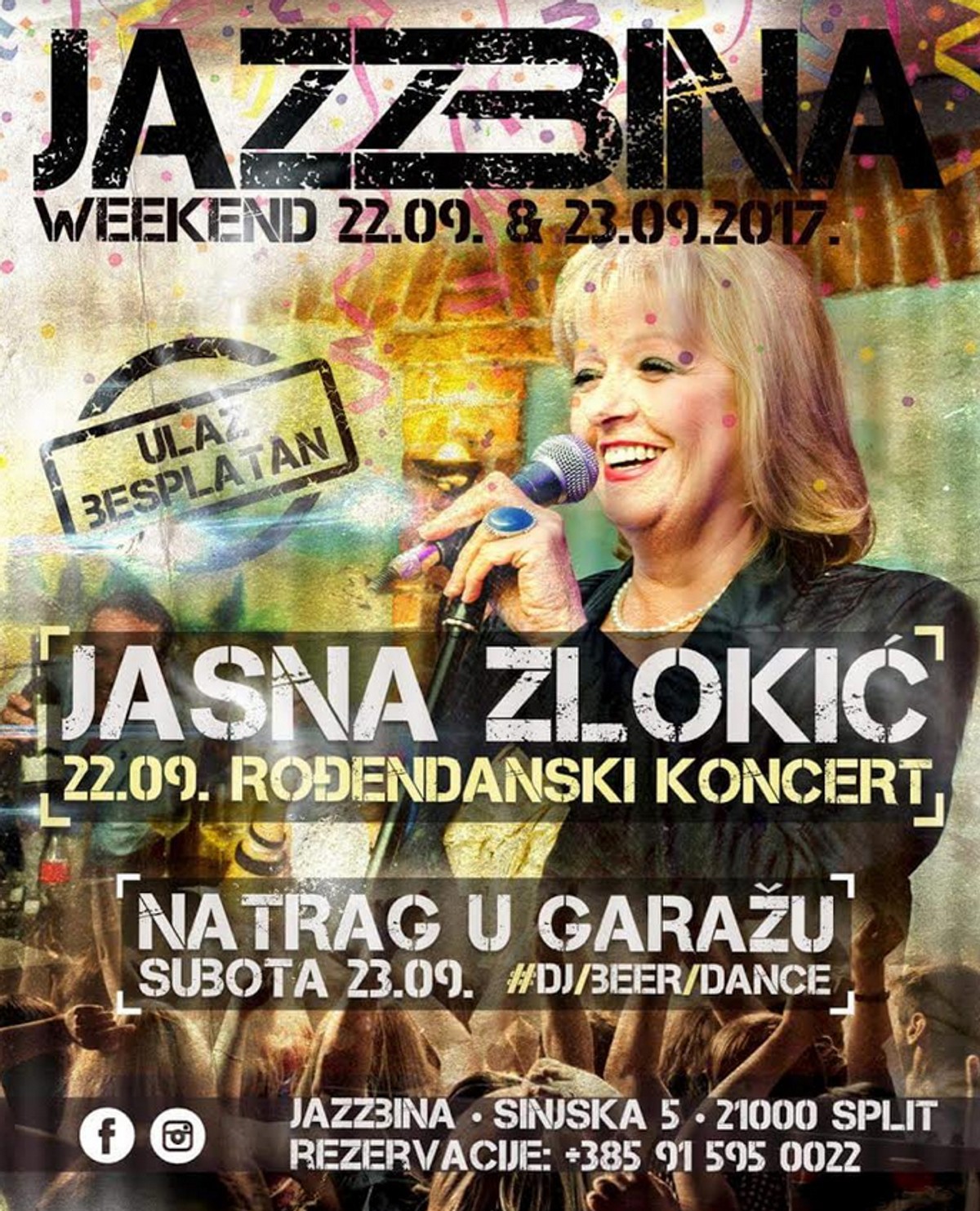 Jazzbina slavi prvi rođendan: Novu sezonu otvara Jasna Zlokić!
