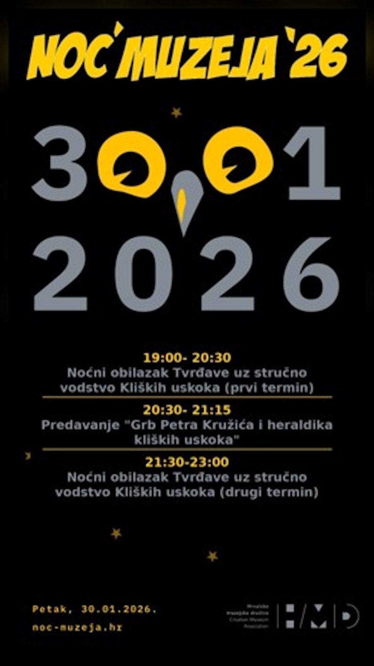 Škola heraldike: O grbovima Petra Kružića i uskočkih obitelji u Noći muzeja na Klisu!