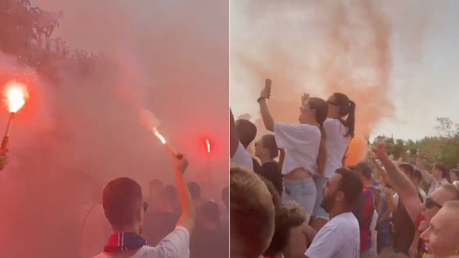 UŽIVO: Pogledajte kako je na dočeku hajdukovaca, ori pjesma, pale se baklje