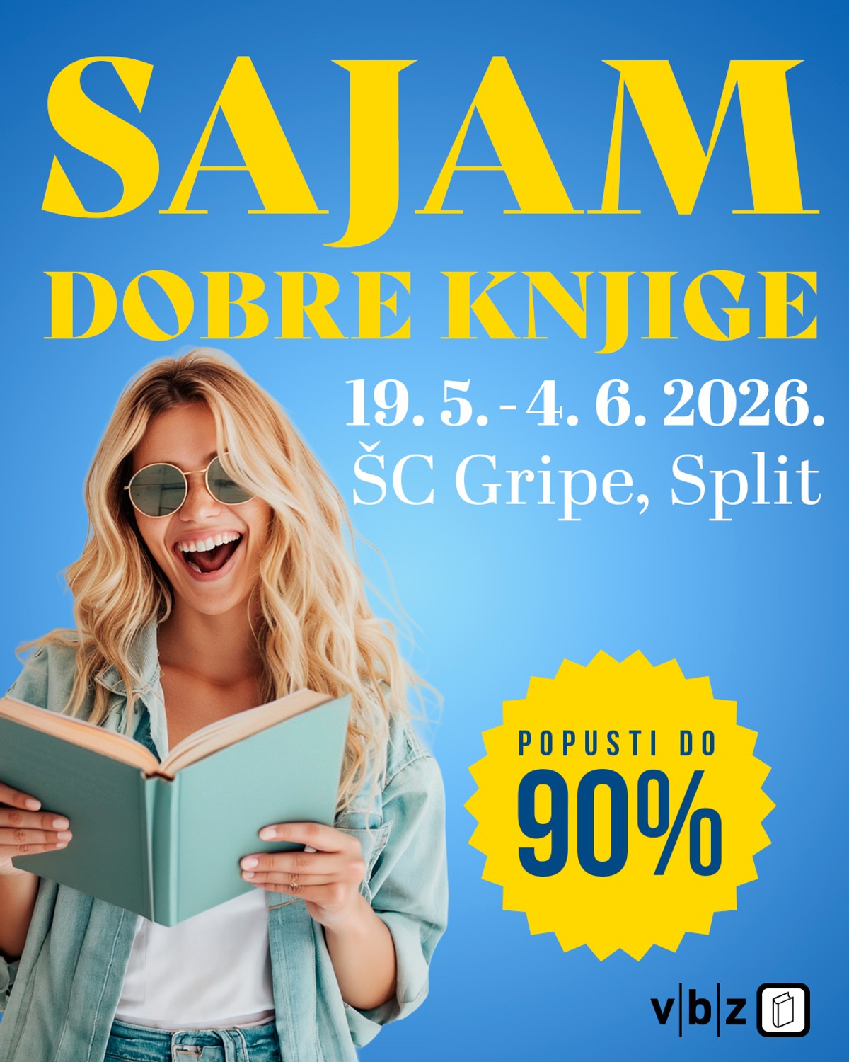 SAJAM DOBRE KNJIGE Tisuće naslova i popusti do čak 90 % očekuju Splićane