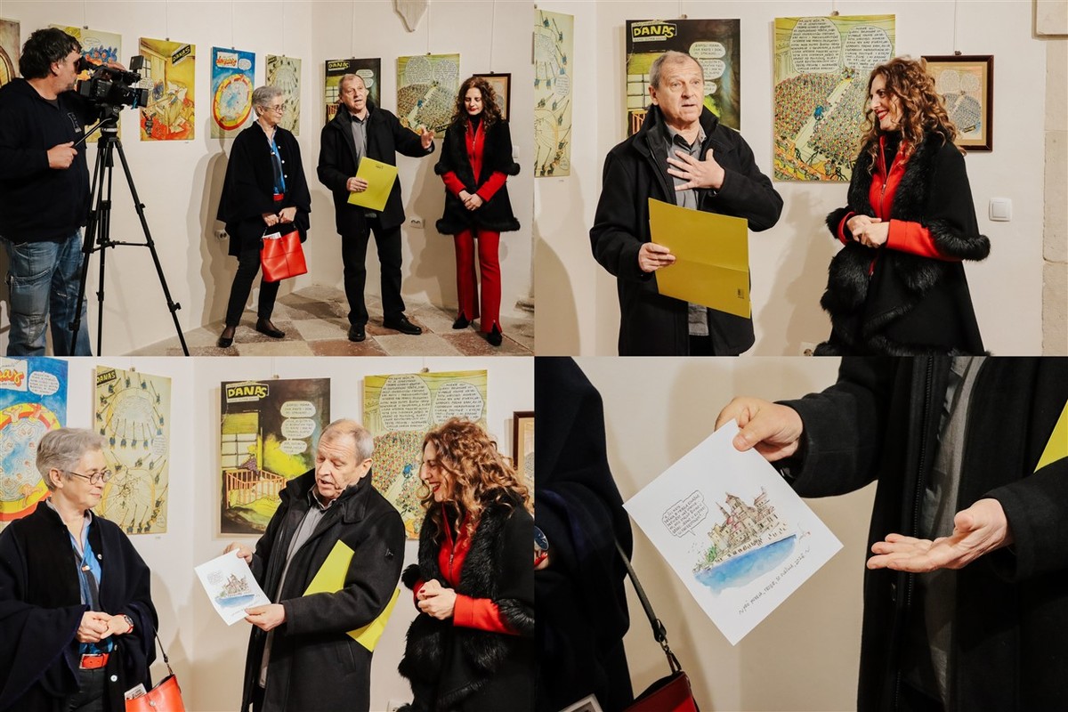 MUZEJ GRADA TROGIRA Darovana karikatura Joška Marušića kao posebna uspomena na Noć muzeja 2026.