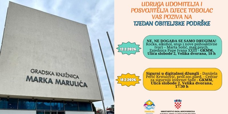 Udruga Tobolac poziva na besplatna predavanja