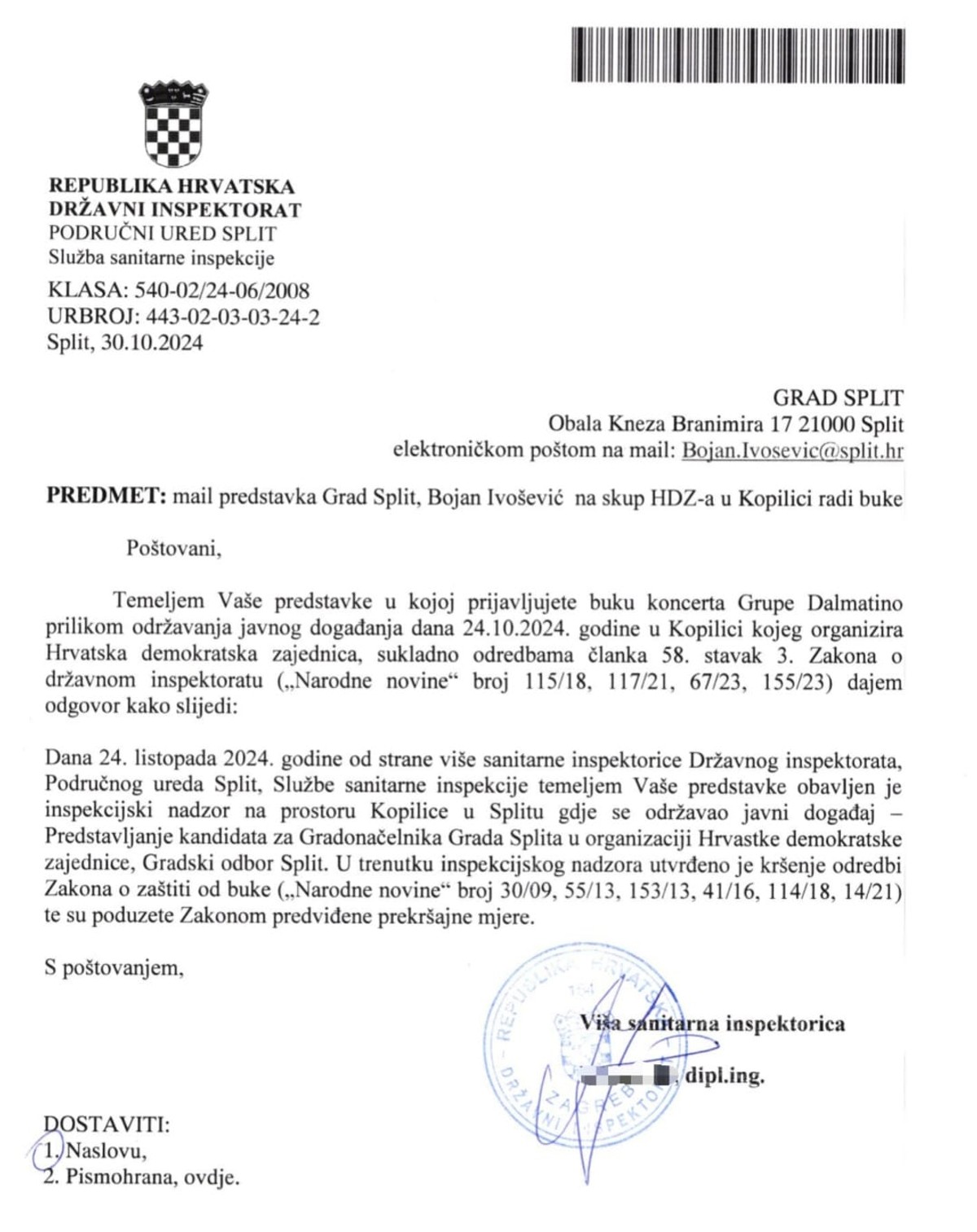 HDZ-ov PREDIZBORNI SKUP U KOPILICI Ivošević prijavio Šutu zbog prekomjerne buke