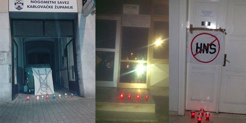 Gore svijeće pred županijskim sjedištima HNS-a u cijeloj Hrvatskoj 