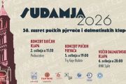 Sudamja 2026: Tri večeri glazbe i tradicije u organizaciji KUD-a Filip Dević