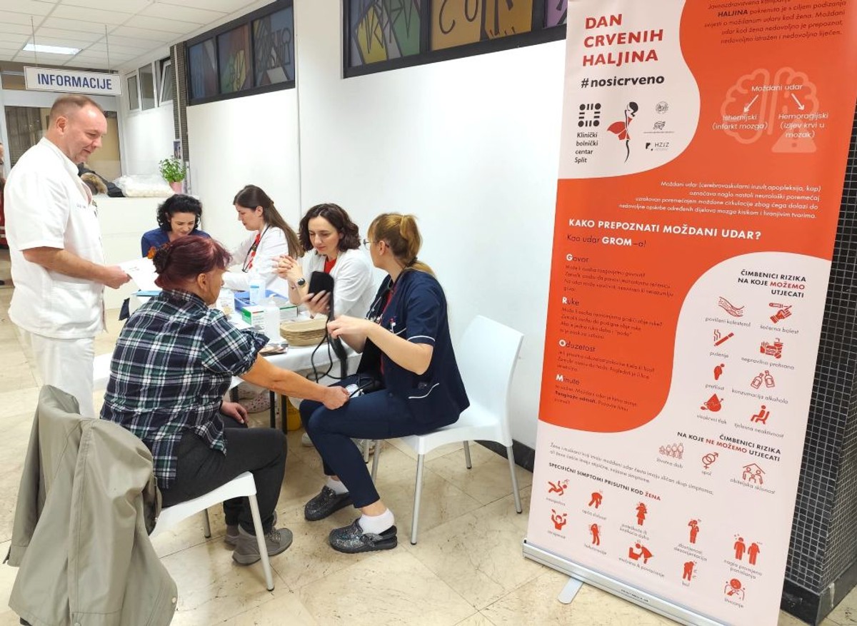 PODACI KBC-a SPLIT 'U Klinici za neurologiju godišnje liječimo 2000 pacijenata, od toga oko 1000 moždanih udara'