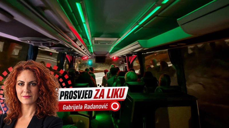 PROSVJED ZA LIKU Dva autobusa iz Splita još za mraka krenula prema metropoli