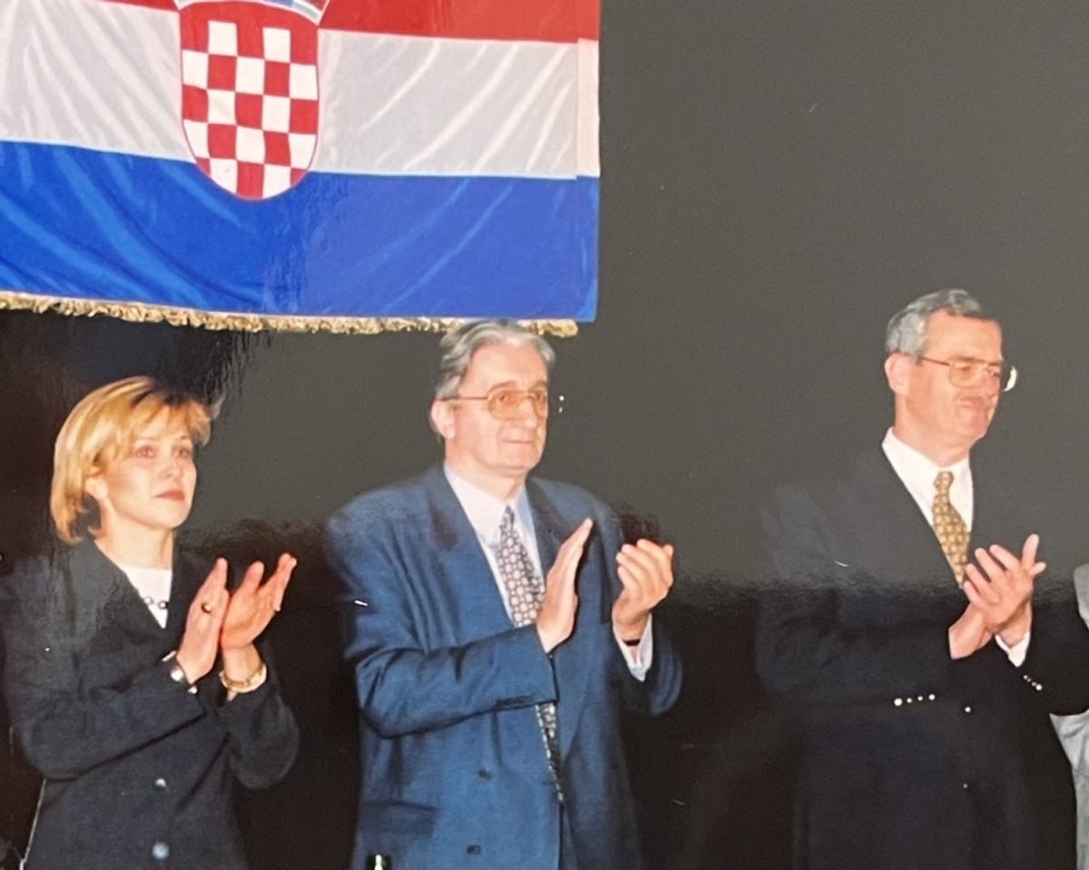 Druženje s dva velika imena hrvatske politike - Tuđman i Hebrang