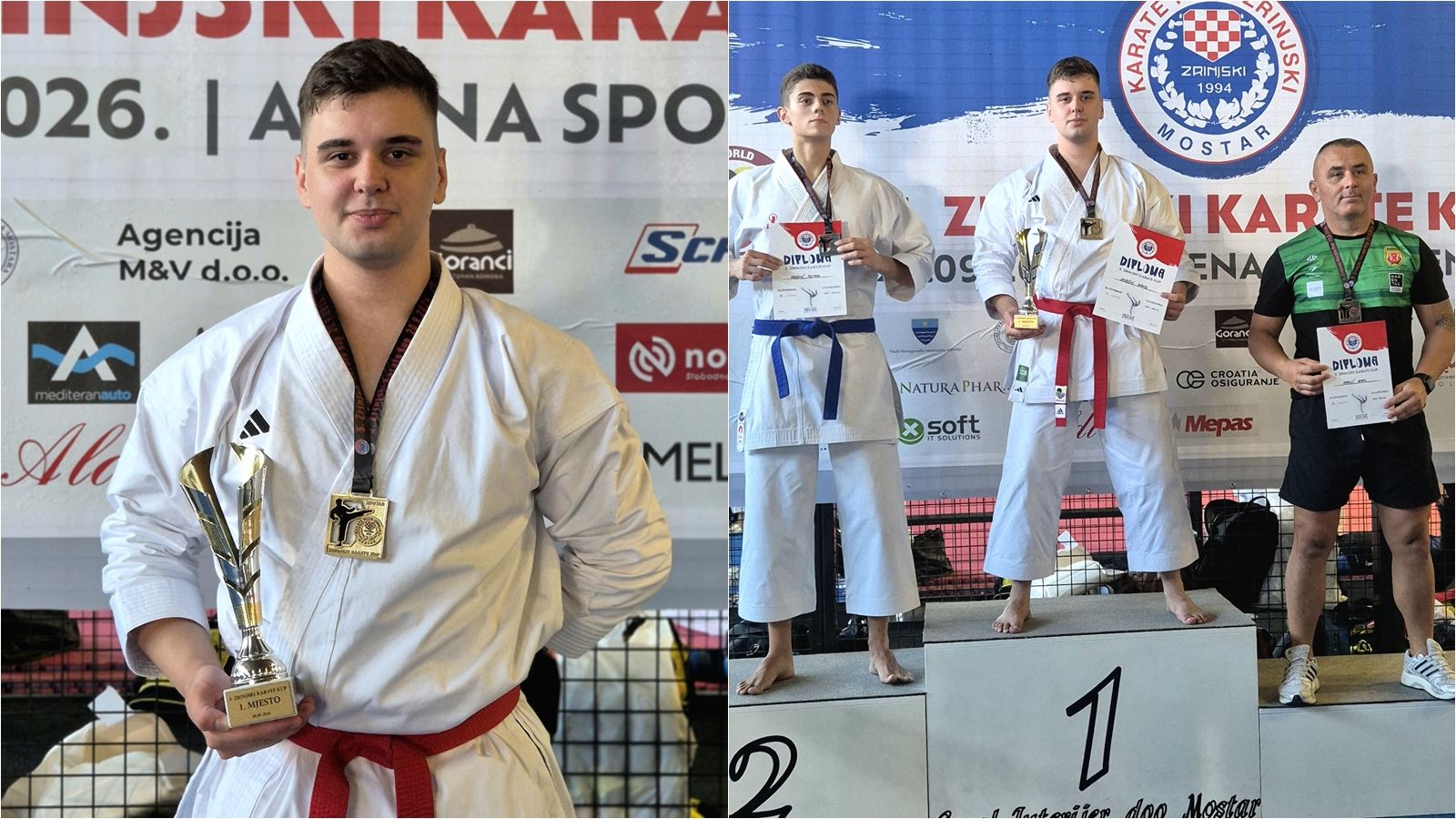 David Zoričić prvak 5. Zrinjski Karate Kupa u Mostaru