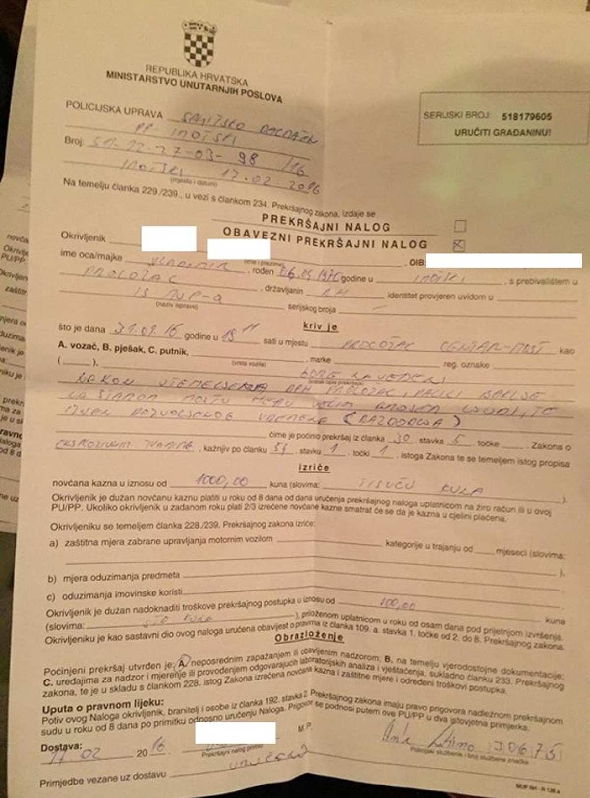 Navijači Hajduka prekršajno prijavljeni zbog bakljade povodom osnivanja DPH Proložac!